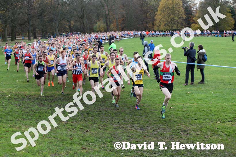 Start of the senior mens Liverpool Cross Challenge. David T. Hewitson/Sports for All Pics